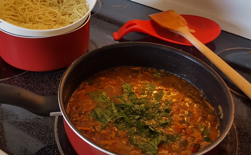 Spag-Bol with hidden veg in 27&nbsp;minutes