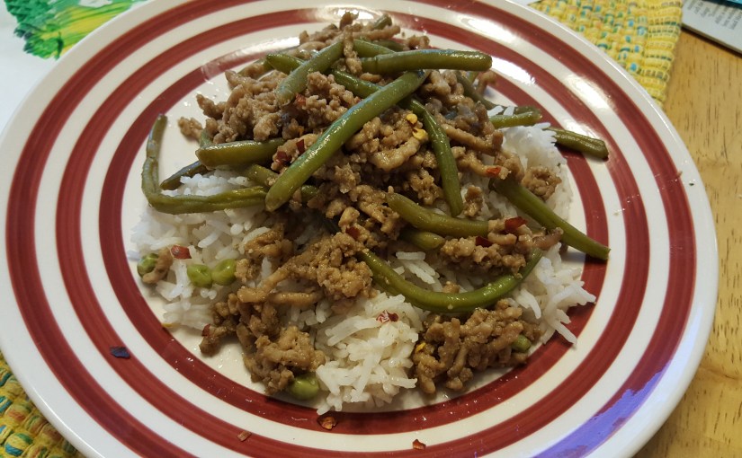 Chinese take-away pork & green beans&nbsp;recipe