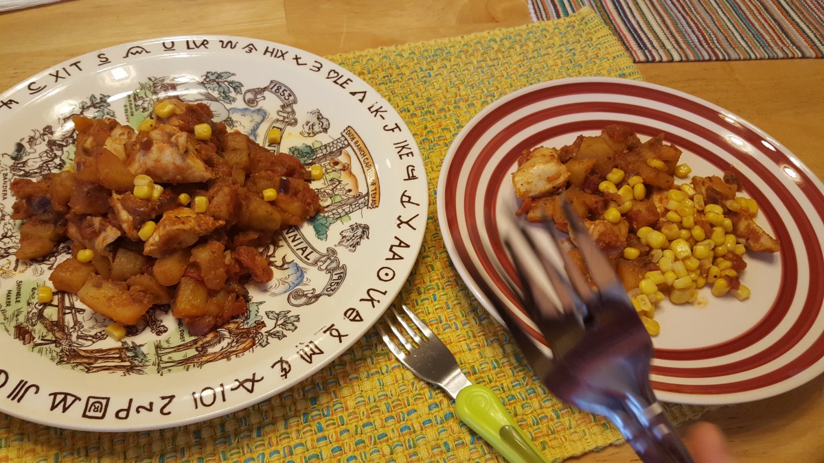 Potatoes ‘Bravas’ with chicken&nbsp;recipe