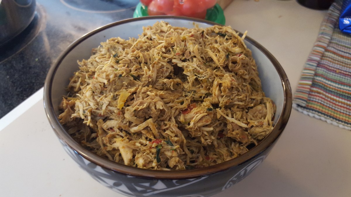 Shredded coriander (cilantro) chicken&nbsp;recipe