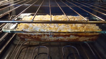 enchilada-casserole-in-the-oven