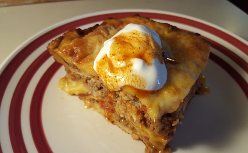 Layered enchilada casserole&nbsp;recipe